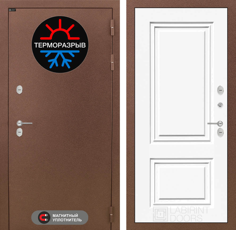 Входная дверь Термо Магнит 26 - Эмаль RAL 9003
