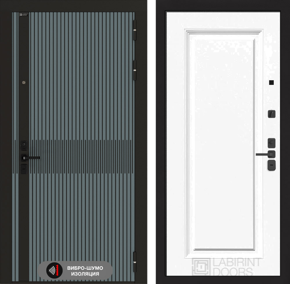 Входная дверь Иссида 27 - Эмаль RAL 9003