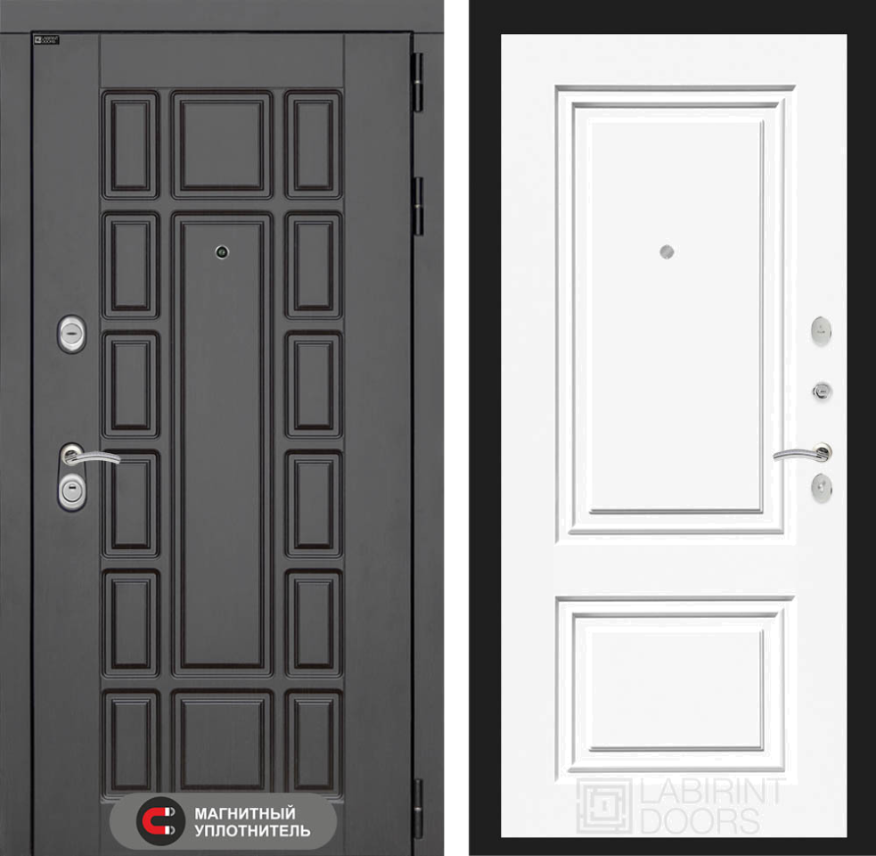 Входная дверь Нью-Йорк 26 - Эмаль RAL 9003