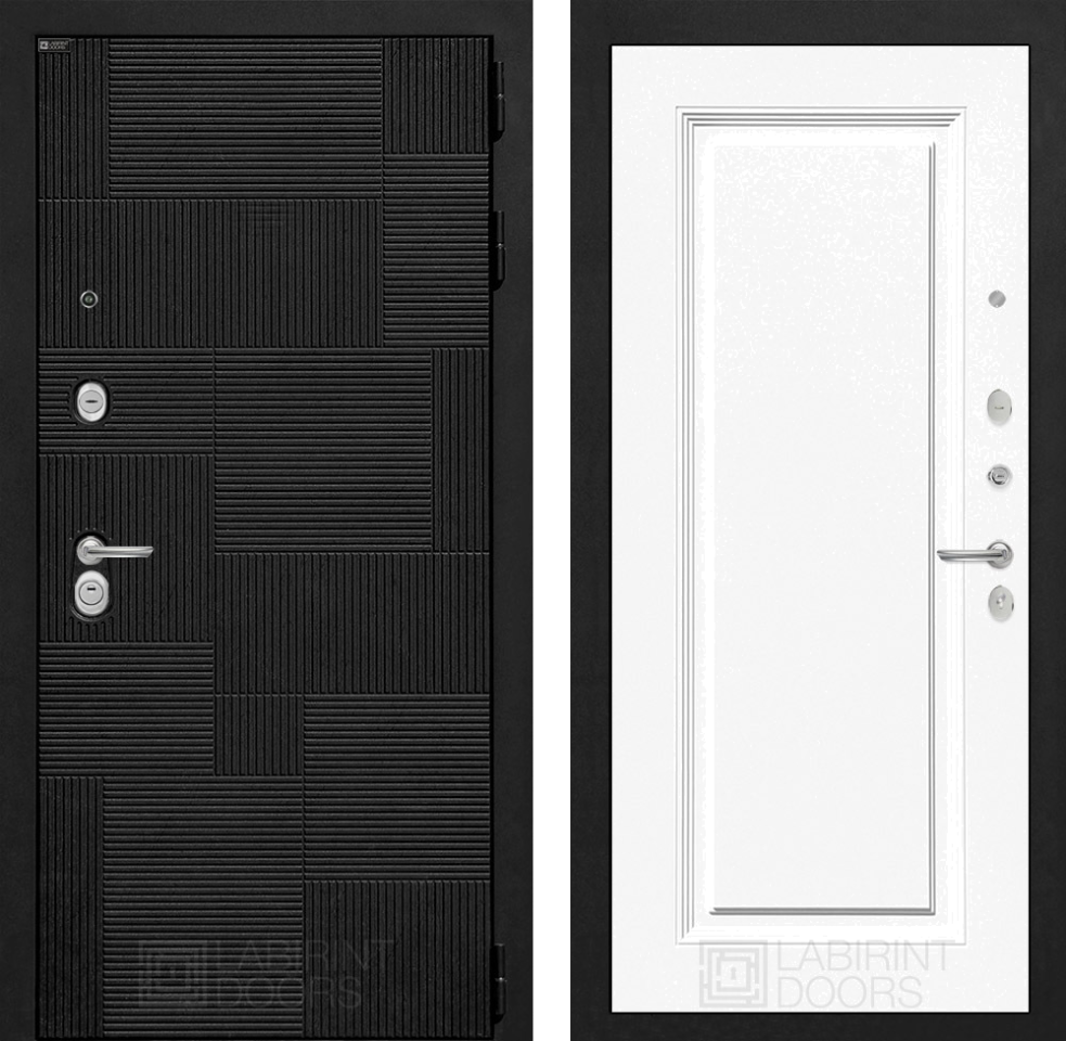 Входная дверь Пазл 27 - Эмаль RAL 9003
